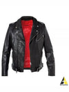 Buffalo Leather Slim Fit Suede Jacket Black - HUGO BOSS - BALAAN 2