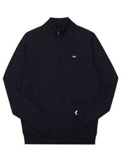 Kian Half Zip-Up Knit Top Navy - J.LINDEBERG - BALAAN 2