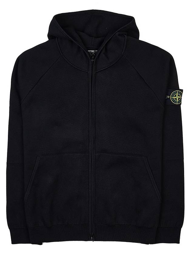 Wappen Patch Cotton Hooded Jacket Black - STONE ISLAND - BALAAN 11