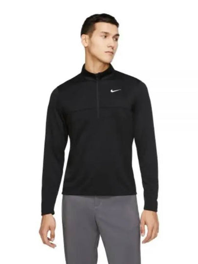 Men's Dri-Fit Essential Half-Zip Long-Sleeve T-Shirt Black - NIKE - BALAAN 2