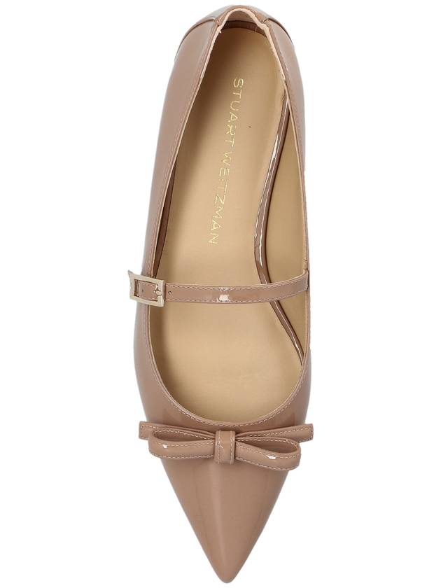 Stuart Weitzman Patent Ballet Flats Felicity, Women's, Beige - STUART WEITZMAN - BALAAN 6