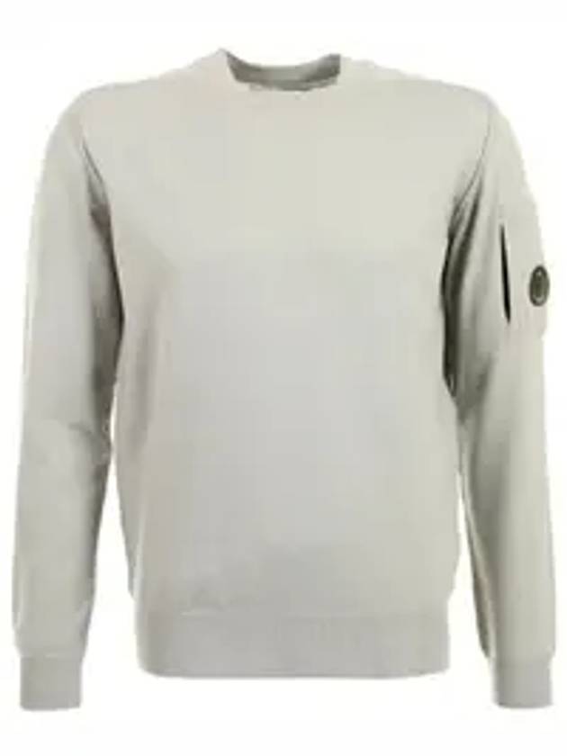 Men s Lens Wappen Merino Wool Knit Top Gray - CP COMPANY - BALAAN 1