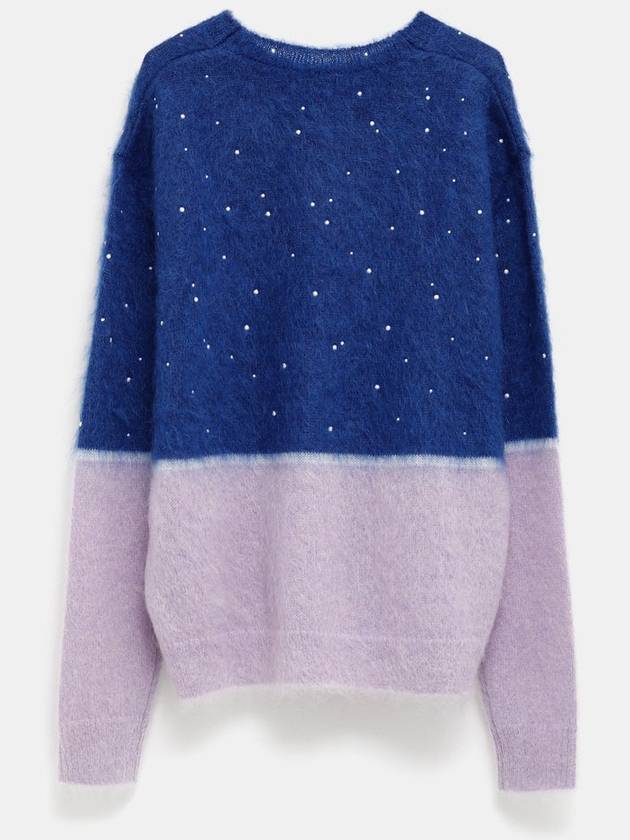 Crystals Embellished Bicolor Sweater - LOEWE - BALAAN 2