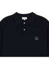 Bold Fox Head Patch Oversized Polo Shirt Black - MAISON KITSUNE - BALAAN 4