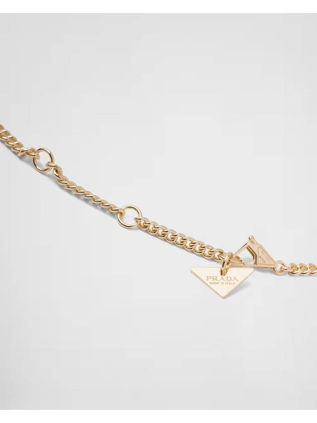 Eternal Gold nbsp Mini Triangle Pendant Necklace Pink 1JCA36 2FPD F0XEG - PRADA - BALAAN 4