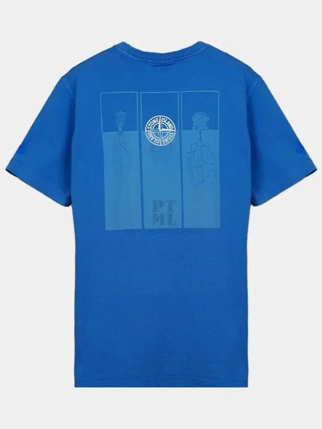 Kids Back Logo Round Short Sleeve Blue 731621054 V0043 - STONE ISLAND - BALAAN 2