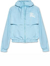 EKD Printed Hooded Jacket Blue - BURBERRY - BALAAN 3