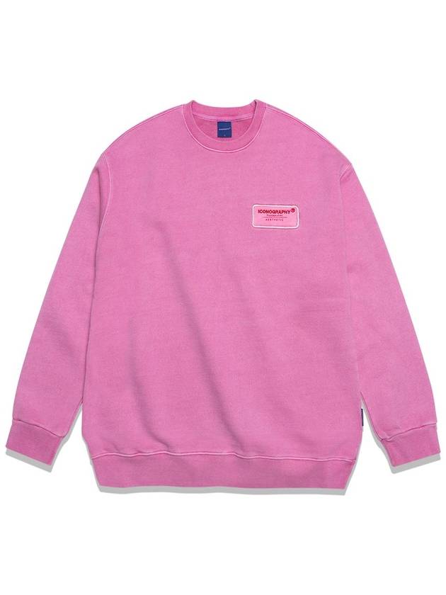 Pigment Heavy Cotton Sweatshirt Magenta - ICONOGRAPHY - BALAAN 7