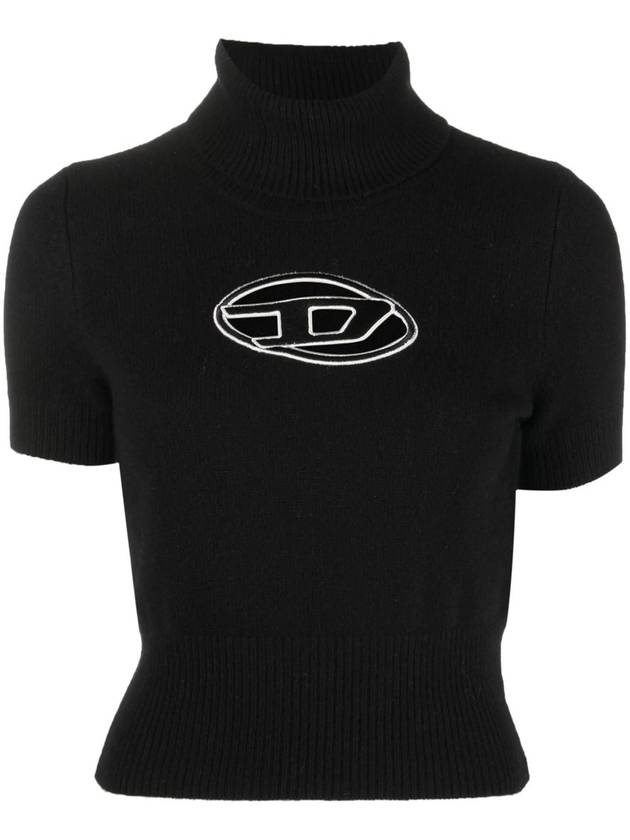 Cutout Logo Turtleneck Black - DIESEL - BALAAN 2