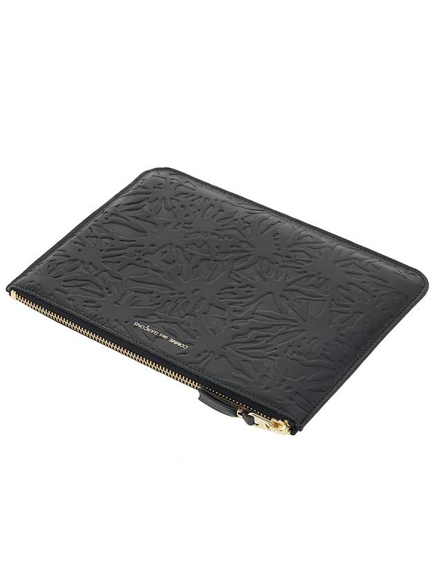 Embossed pattern pouch SA5100EF BLACK - COMME DES GARCONS - BALAAN 4