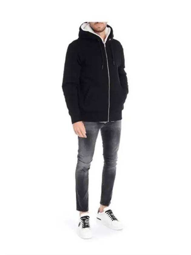 Classic Bunny Zip Up Hoodie White Lining Black - MOOSE KNUCKLES - BALAAN 4