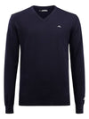 Golf Lymann V Neck Knit Top Navy - J.LINDEBERG - BALAAN 3