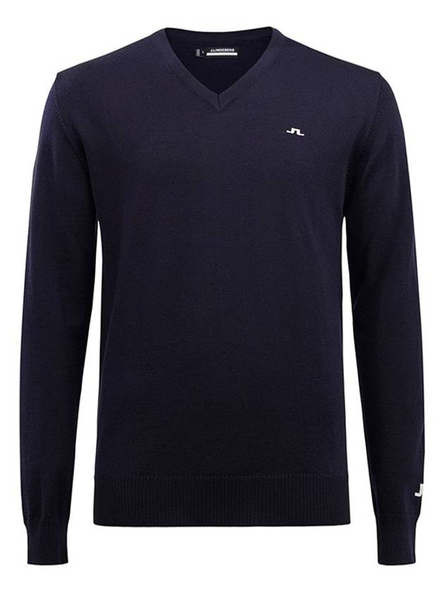 Lymann V Neck Knit Top Navy - J.LINDEBERG - BALAAN 2