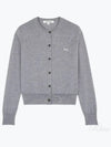 Baby Fox Patch Regular Cardigan Grey Melange - MAISON KITSUNE - BALAAN 2