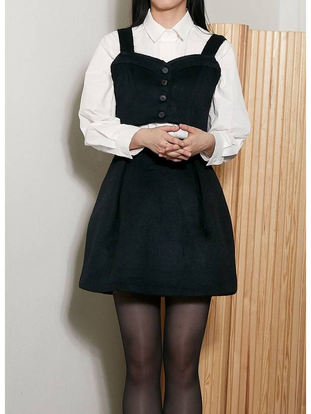 Scallop Wool A Line Skirt Black - VIBEREEN - BALAAN 3