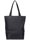 Logo Denim Axelle Tote Bag Navy - A.P.C. - BALAAN 5