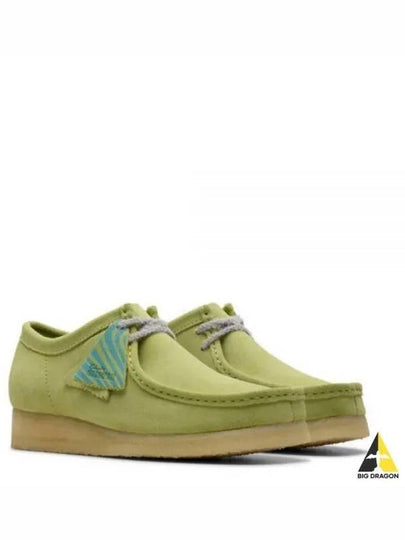 Wallabee Suede Loafers Pale Lime - CLARKS - BALAAN 2