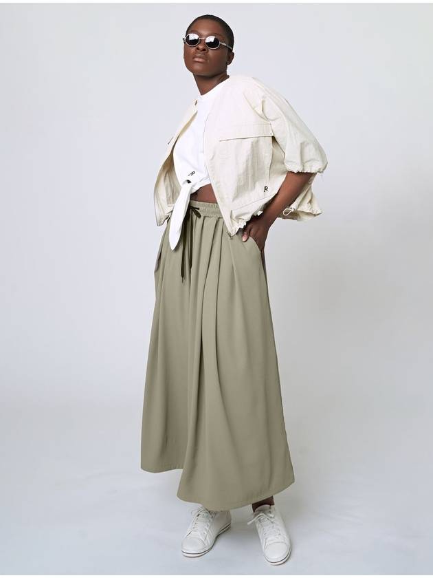 Loose Wide Pants Khaki Beige - ATHPLATFORM - BALAAN 9