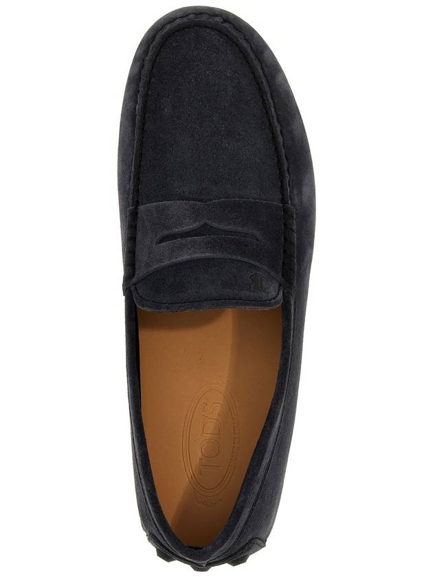 Gommino Bubble Suede Driving Shoes Blue - TOD'S - BALAAN 5