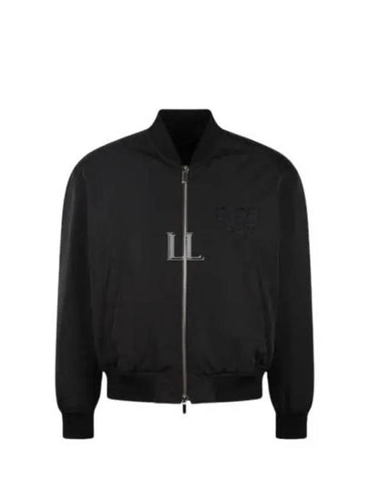 Logo Embroided Bomber Jacket Black - DIOR - BALAAN 2