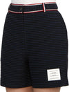 Waste RWB Trim High Shorts Navy - THOM BROWNE - BALAAN 9