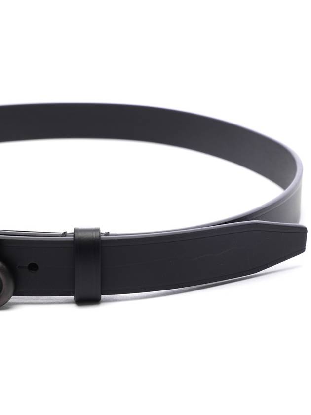 BB Logo Thin Calfskin Belt Black - BALENCIAGA - BALAAN 6