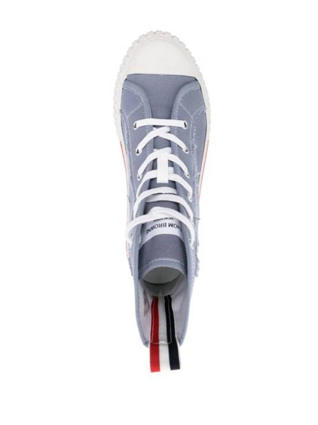 Women's RWB Striped High Top Sneakers Blue - THOM BROWNE - BALAAN 5