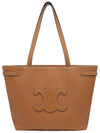 Cabas Anais Cuir Grain Calfskin Tote Bag Brown - CELINE - BALAAN 2