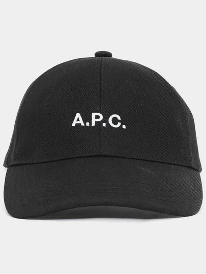 Embroidered Logo Ball Cap Black - A.P.C. - BALAAN 2