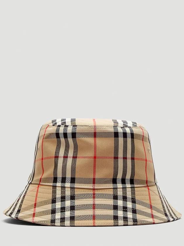 Allover Signature Classic Check Print Pattern Bucket Hat - BURBERRY - BALAAN 4