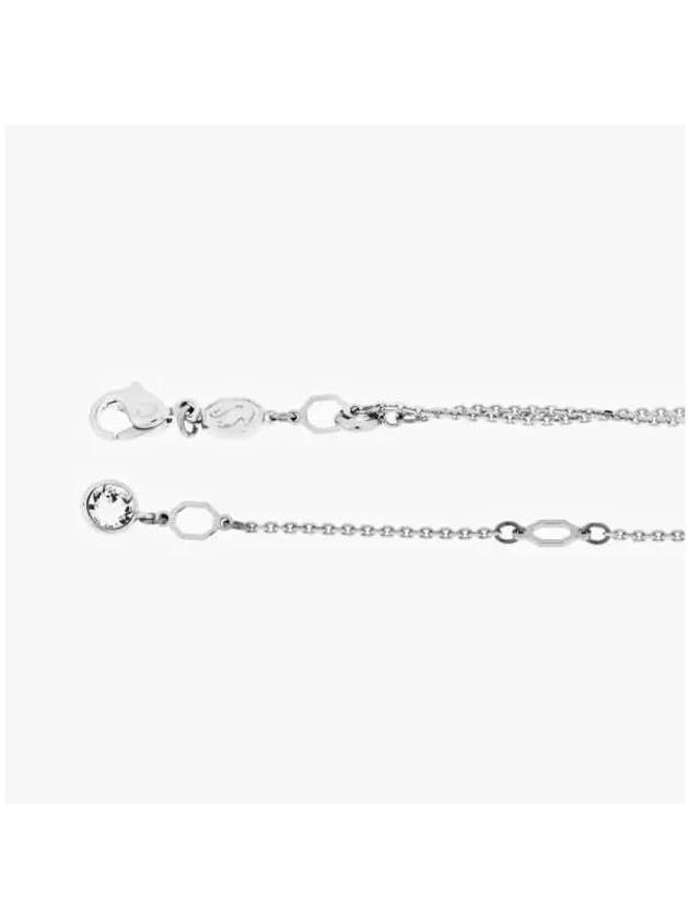 Sublima Layered Pendant Rhodium Necklace Silver - SWAROVSKI - BALAAN 6