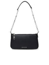 Empire Medium Leather Chain Link Shoulder Bag Black - MICHAEL KORS - BALAAN 1