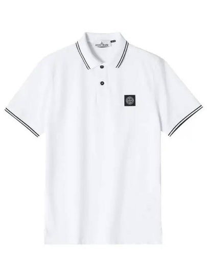 Short Sleeve 2SC18 A1001 Mini Wappen Logo Patch Polo Men s Tee - STONE ISLAND - BALAAN 2