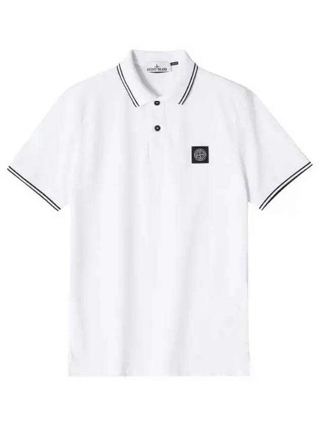 2SC18 A1001 80152SC18 Mini Waffen Logo Patch Polo Men s Short Sleeve T Shirt - STONE ISLAND - BALAAN 1