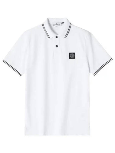 Short Sleeve 2SC18 A1001 Mini Wappen Logo Patch Polo Men s Tee - STONE ISLAND - BALAAN 1