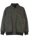 Medway Technical Fabric Silk Bomber Jacket Tea Leaves - LORO PIANA - BALAAN 3
