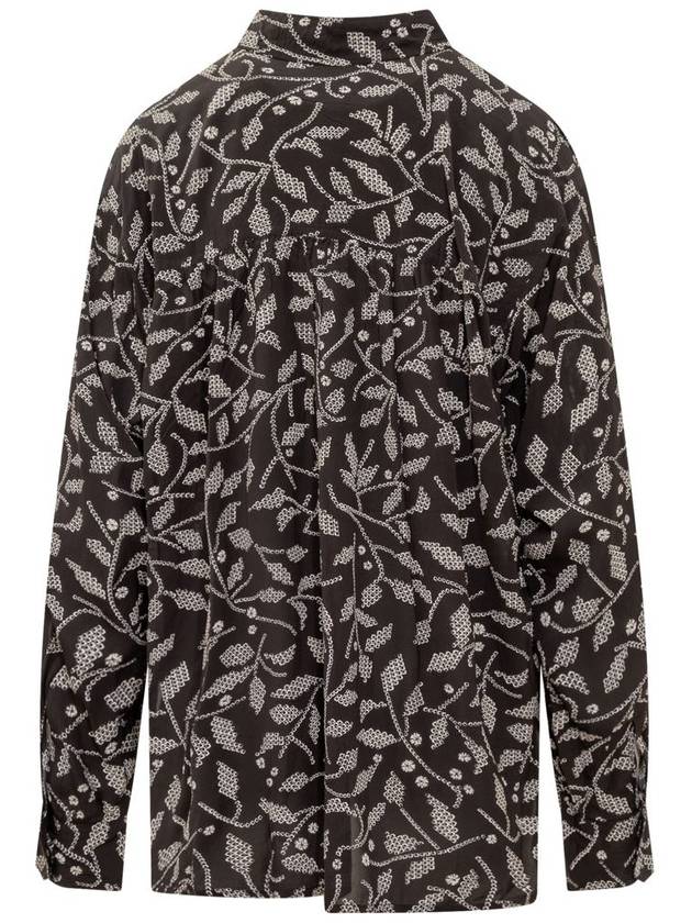 floral print blouse black - ISABEL MARANT ETOILE - BALAAN 3