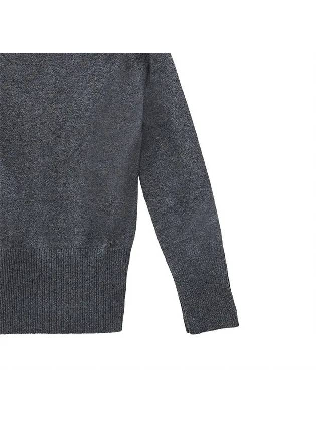 4-Bar V-Neck Cashmere Cardigan Grey - THOM BROWNE - BALAAN 9