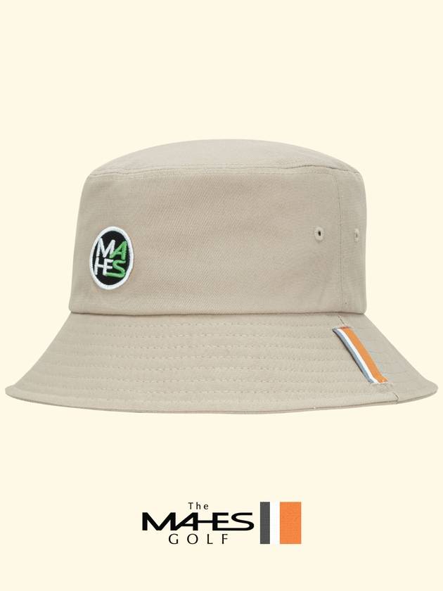 Logo Bucket Hat Beige Orange Label Coral Beige Bucket Hat EC00689 - MAHES - BALAAN 2