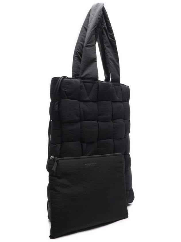 Padded Tote Bag Black - BOTTEGA VENETA - BALAAN 4