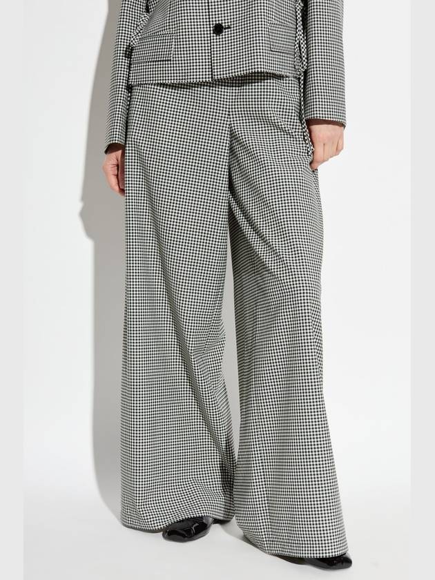 Marni Loose-fitting Trousers With Check Pattern, Women's, Black - MARNI - BALAAN 3