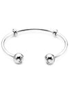 Women's Open Bangle Bracelet Silver - PANDORA - BALAAN 1