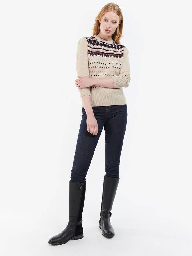 Birch Knit Top Oatmeal - BARBOUR - BALAAN 6