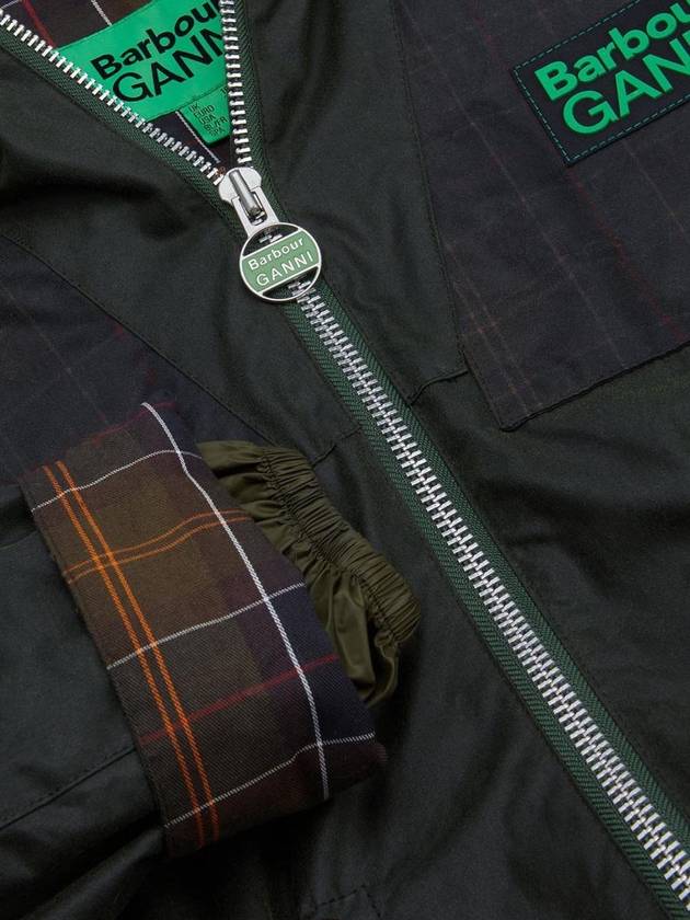 Ganni Oily Parka Green - BARBOUR - BALAAN 9