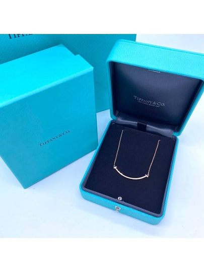 Smile Pendant Small Necklace Rose Gold - TIFFANY & CO. - BALAAN 2