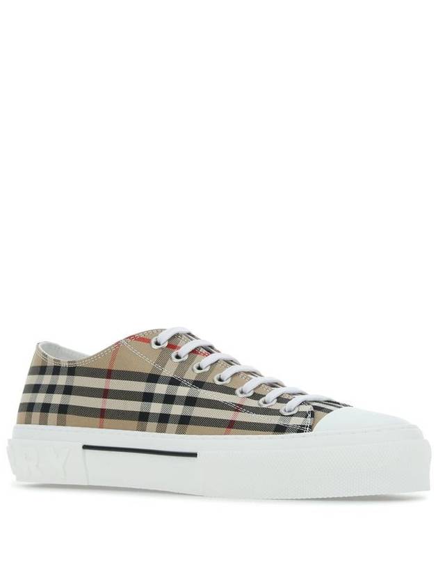 Vintage Check Cotton Sneakers Archive Beige - BURBERRY - BALAAN 3