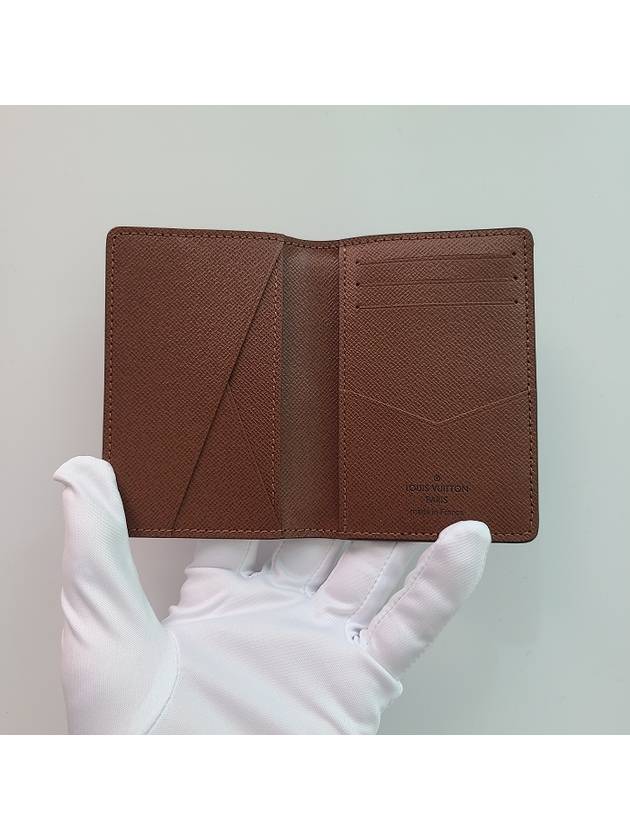 Pocket Organizer Monogram Card Wallet Brown - LOUIS VUITTON - BALAAN 3