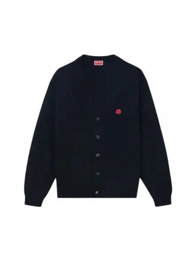 Boke Flower Embroidery Cardigan Black - KENZO - BALAAN 2