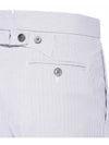 RWB Pinstripe Classic Backstrap Shorts Medium Grey - THOM BROWNE - BALAAN 4