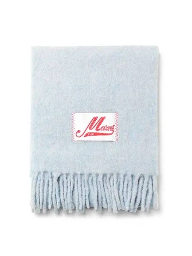 Alpaca Wool Scarf Light Blue - MARNI - BALAAN 2